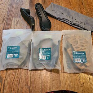 Solely Jane Size 8 Heels + 3 Sole Mates